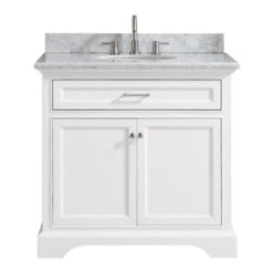 Windlowe 49 In. W X 22 In. D X 35 In. H Bath Vanity In White With Carrera Marble Vanity Top In White With White Sink -Household Items Sales 3176f56970331e2fae986355b7604b2f 7c094f01 1090 44c9 afd5 7dde9e8a198a 1800x1800