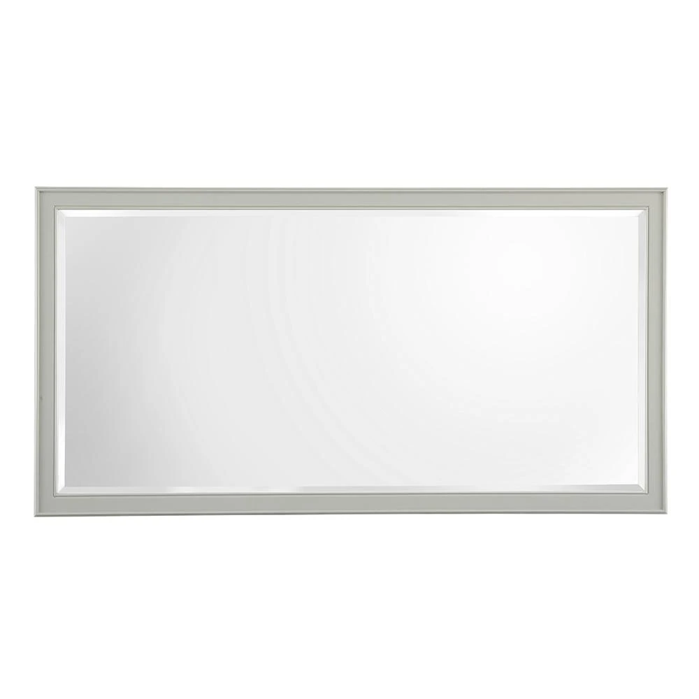60 In. W X 31 In. H Framed Rectangular Bathroom Vanity Mirror In Grey 3 60 In. W X 31 In. H Framed Rectangular Bathroom Vanity Mirror In Grey