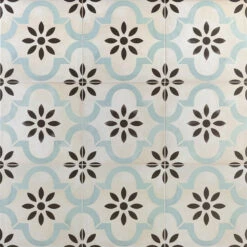 Prado Beige And Green Encaustic 9x9 Glazed Porcelain Tile