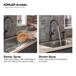 Arsdale Single-Handle Standard Kitchen Faucet With Swing Spout And Sidespray In Oil-Rubbed Bronze -Household Items Sales 3892cf13b97ba09a8bbccf2e684111d0 1800x1800