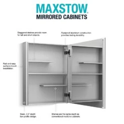 Maxstow 20 In. X 24 In. Frameless Surface-Mount Aluminum Medicine Cabinet 20 Maxstow 20 In. X 24 In. Frameless Surface-Mount Aluminum Medicine Cabinet -Household Items Sales 399f84c4e7cc4a018a1ec6e85617de97 1800x1800