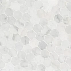MSI Carrara White Hexagon 11.75 In. X 12 In. X 8mm Honed Marble Mesh-Mounted Mosaic Tile (9.8 Sq. Ft./case) -Household Items Sales 3b20986e8a3ef27012003ebc4da0948c 1800x1800