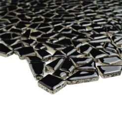 SomerTile 11.25" X 11.25" Dizzy Glossy Black Ceramic Mosaic Floor And Wall Tile (10 Tiles/ 8.98 Sqft.) 10 SomerTile 11.25" X 11.25" Dizzy Glossy Black Ceramic Mosaic Floor And Wall Tile (10 Tiles/ 8.98 Sqft.) -Household Items Sales 3d17aef9 c5ab 48db 8f1e 5023a52f10d5 1.60f24f4f7ad98cd16055261159b34b88 1800x1800