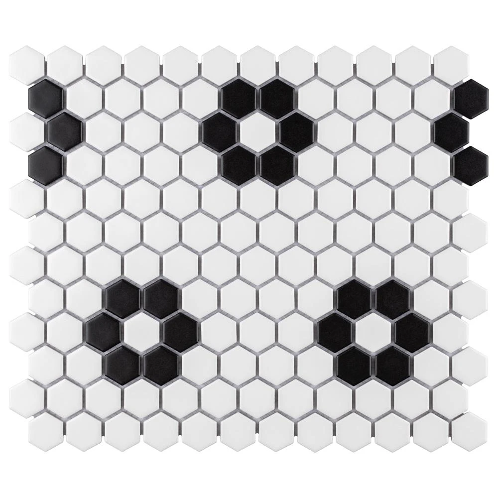 Merola Tile Metro Hex Matte Black 10-1/4 In. X 11-7/8 In. X 5 Mm Porcelain Mosaic Tile (8.65 Sq. Ft. /Case) 11 Merola Tile Metro Hex Matte Black 10-1/4 In. X 11-7/8 In. X 5 Mm Porcelain Mosaic Tile (8.65 Sq. Ft. /Case) - Image 9