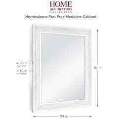 24 In. X 30 In. Fog Free Recessed Or Surface Mount Herringbone Medicine Cabinet -Household Items Sales 3f732380f3a01c4af8b282c99a52f0ea 1800x1800