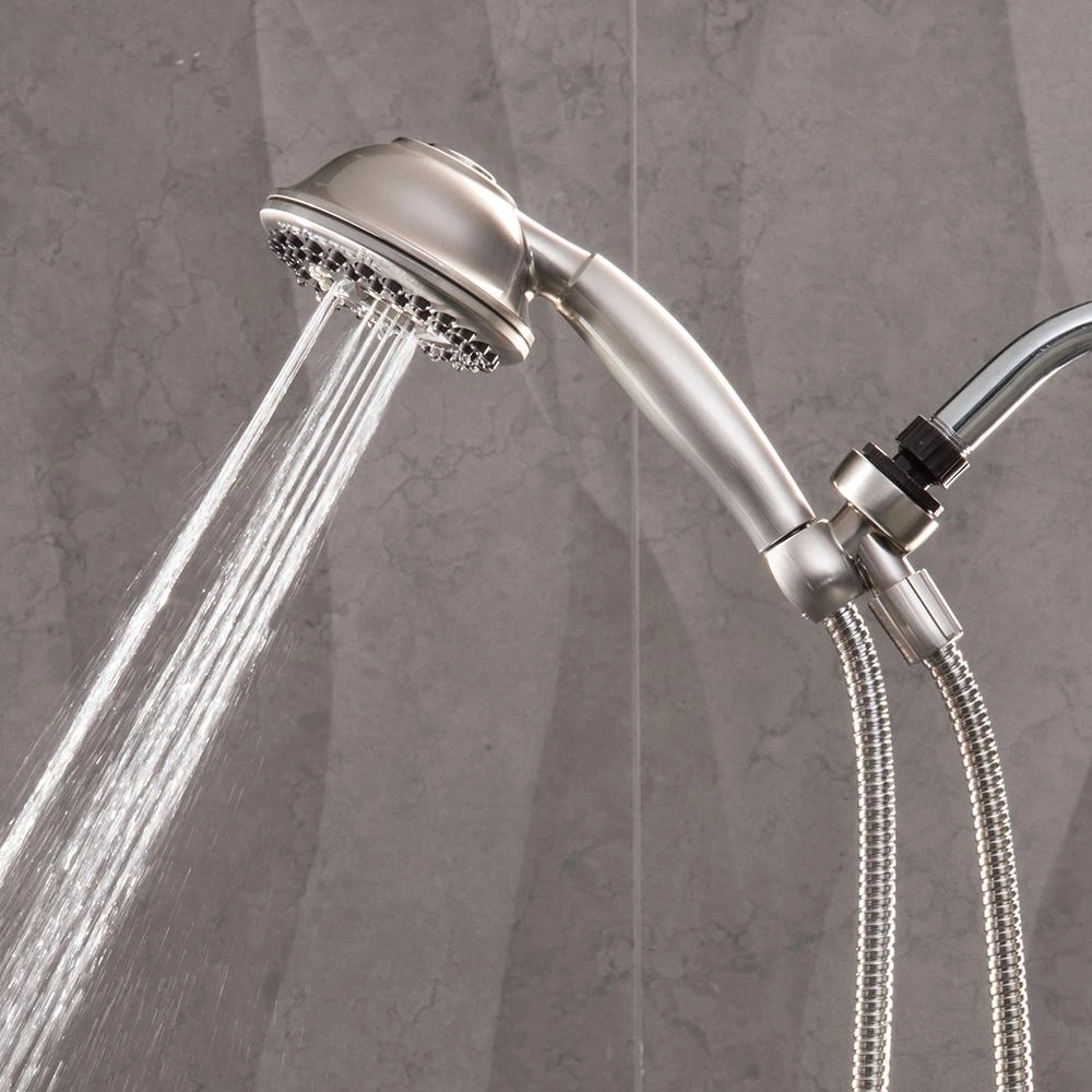 9-Spray 4.5 In. Single Wall Mount Low Flow Handheld Adjustable Shower Head In Brushed Nickel 10 9-Spray 4.5 In. Single Wall Mount Low Flow Handheld Adjustable Shower Head In Brushed Nickel - Image 8