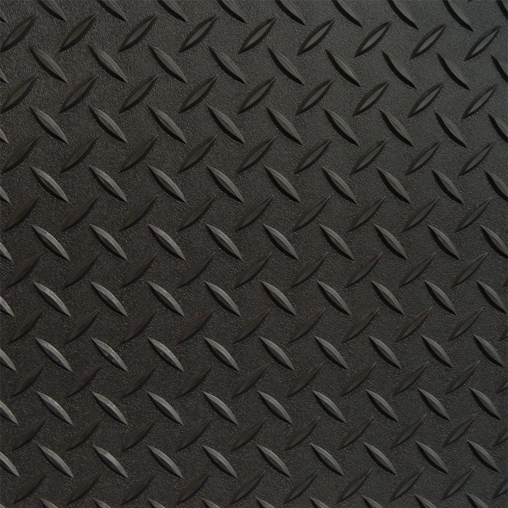 Diamond Deck 5 Ft. X 20 Ft. Black Textured PVC Rollout Flooring 3 Diamond Deck 5 Ft. X 20 Ft. Black Textured PVC Rollout Flooring