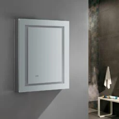 Spazio 24 In. W X 30 In. H Recessed Or Surface Mount Medicine Cabinet With LED Lighting, Mirror Defogger And Right Hinge 23 Spazio 24 In. W X 30 In. H Recessed Or Surface Mount Medicine Cabinet With LED Lighting, Mirror Defogger And Right Hinge -Household Items Sales 40a1431e5cf7f54051a43e72e4f61c35 1800x1800