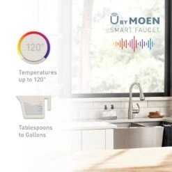 U By Moen Paterson Single-Handle Pull-Down Sprayer Smart Kitchen Faucet With Voice Control And PowerBoost In Matte Black 19 U By Moen Paterson Single-Handle Pull-Down Sprayer Smart Kitchen Faucet With Voice Control And PowerBoost In Matte Black -Household Items Sales 40feafb2d53d29974903dbe8295c022a 65309071 0f03 46a3 ac0f bb8c9c52c025 1800x1800