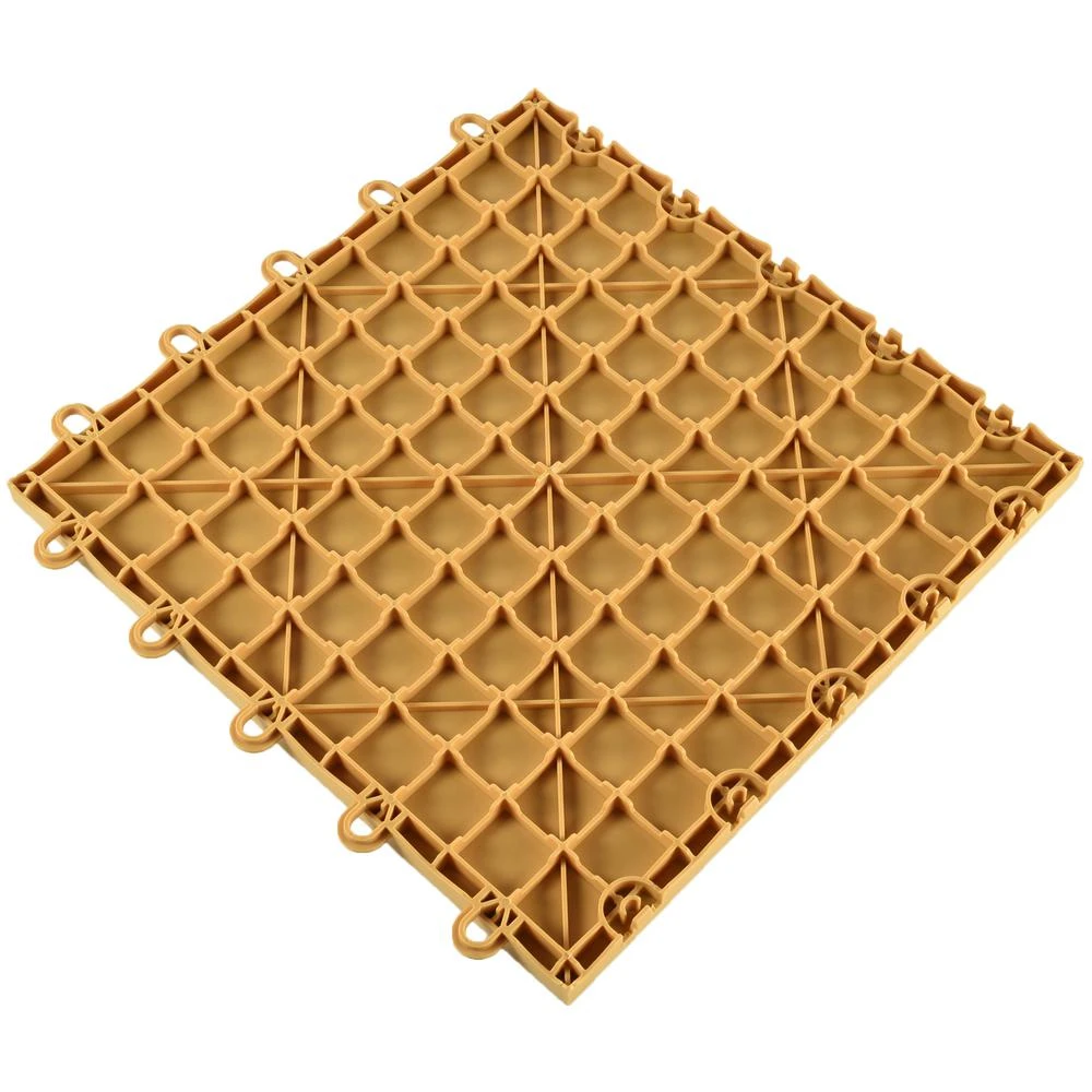 Greatmats Basketball Pro Maple 12-1/8 In. X 12-1/8 In. Interlocking Gym Court Vinyl Tile Flooring (26.5 Sq .ft.) (26-Pack) 4 Greatmats Basketball Pro Maple 12-1/8 In. X 12-1/8 In. Interlocking Gym Court Vinyl Tile Flooring (26.5 Sq .ft.) (26-Pack) - Image 2