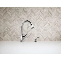 Trielle Single-Handle Pull-Down Sprayer Kitchen Faucet In Chrome -Household Items Sales 42df0b6e90e382b77393b1e9d3e22d5e 1800x1800