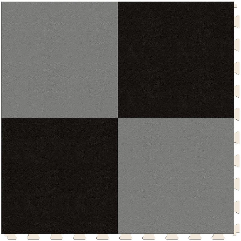Perfection Floor Tile SodaPop Shoppe Silver And Black 20-in X 20-in Water Resistant Interlocking Luxury Flooring (16.7-sq Ft) 3 Perfection Floor Tile SodaPop Shoppe Silver And Black 20-in X 20-in Water Resistant Interlocking Luxury Flooring (16.7-sq Ft)
