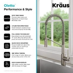 Oletto Single-Handle Pull-Down Sprayer Kitchen Faucet In All-Brite Spot-Free Stainless Steel -Household Items Sales 466c5f77cf44645a18fc3656d7d6f66b 1800x1800