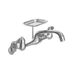 2-Handle Wall-Mount Kitchen Faucet With Soap Dish In Chrome -Household Items Sales 478b25ff98383c5b7b007f601742ea59 1800x1800