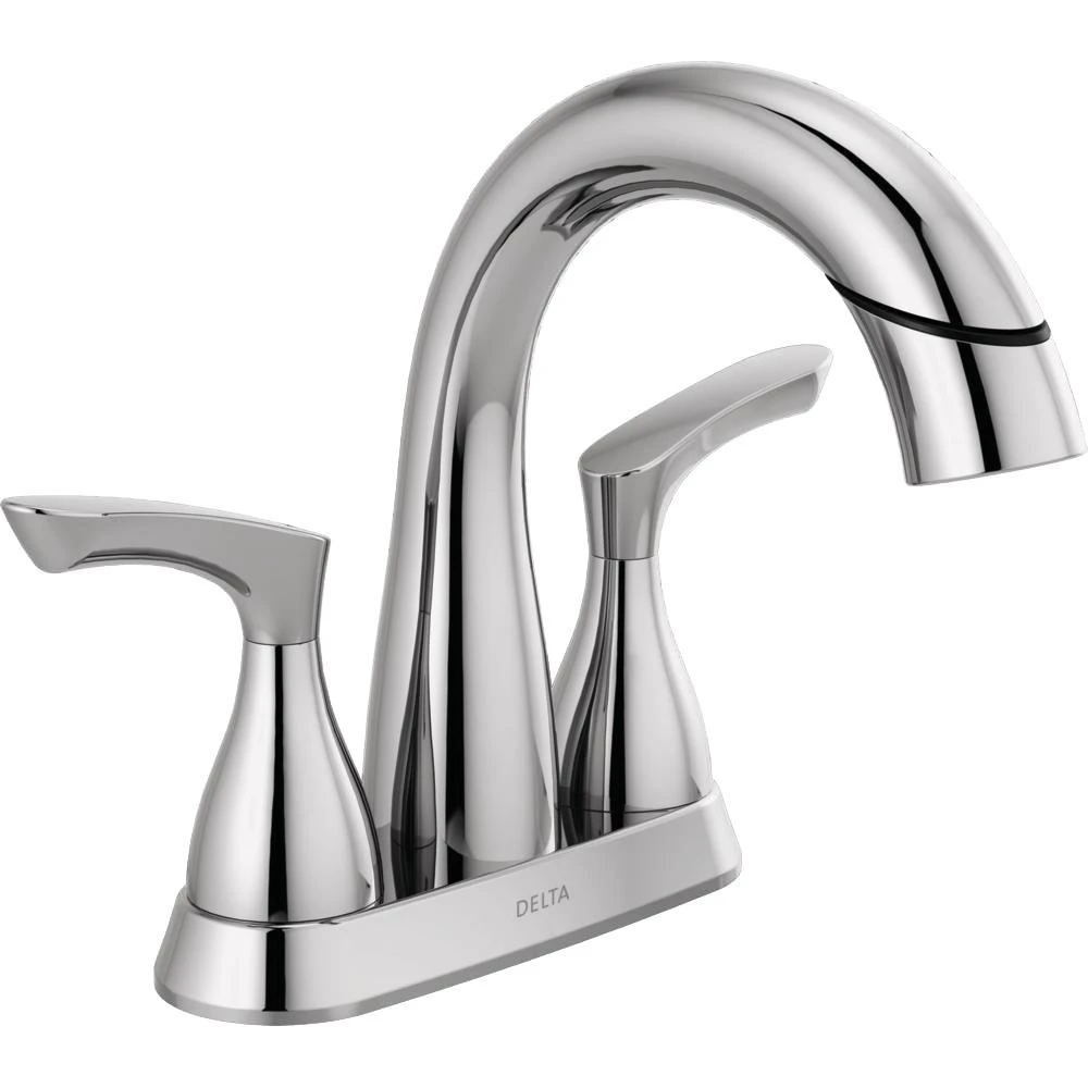 Broadmoor 4 In. Centerset 2-Handle Pull-Down Spout Bathroom Faucet In SpotShield Brushed Nickel 14 Broadmoor 4 In. Centerset 2-Handle Pull-Down Spout Bathroom Faucet In SpotShield Brushed Nickel - Image 12