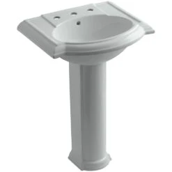 KOHLER Devonshire Vitreous China Pedestal Combo Bathroom Sink In White With Overflow Drain -Household Items Sales 4d30489bb17ae4c5836ae82771dc4c42 1800x1800