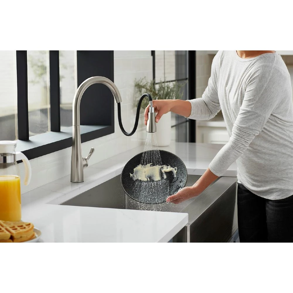 Simplice Single-Handle Pull-Down Sprayer Kitchen Faucet With DockNetik And Sweep Spray In Vibrant Stainless 7 Simplice Single-Handle Pull-Down Sprayer Kitchen Faucet With DockNetik And Sweep Spray In Vibrant Stainless - Image 5