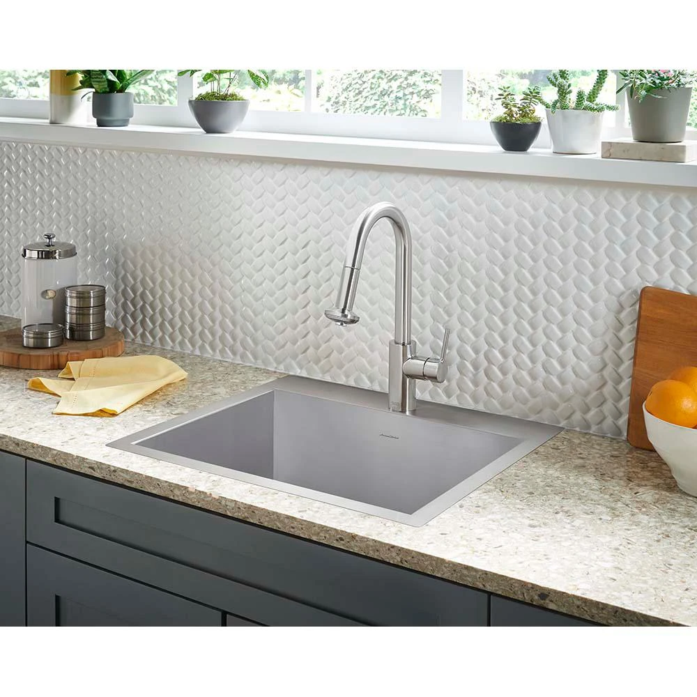 Memphis Single-Handle Pull-Down Sprayer Kitchen Faucet With 1.8 GPM In Stainless Steel 4 Memphis Single-Handle Pull-Down Sprayer Kitchen Faucet With 1.8 GPM In Stainless Steel - Image 2