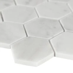 MSI Carrara White Hexagon 11.75 In. X 12 In. X 8mm Honed Marble Mesh-Mounted Mosaic Tile (9.8 Sq. Ft./case) -Household Items Sales 50b1d61871ac0a0f8b162dfb6d954477 1800x1800