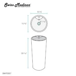 Swiss Madison Monaco Circular Basin Pedestal Sink In Glossy White -Household Items Sales 52b8b4dcd04abf0340dfe89fc72c6b20 1800x1800