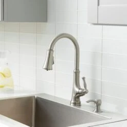 Touchless LED Single-Handle Pull-Down Sprayer Kitchen Faucet With Soap Dispenser In Stainless Steel 16 Touchless LED Single-Handle Pull-Down Sprayer Kitchen Faucet With Soap Dispenser In Stainless Steel -Household Items Sales 534caa87469b09f8eca93e96ef7d4352 1800x1800