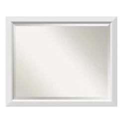 Blanco White Wood 43 In. W X 33 In. H Single Contemporary Bathroom Vanity Mirror -Household Items Sales 553474c83710dfd973f142bf7ad68734 1800x1800