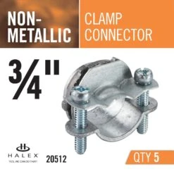 3/4 In. Non-Metallic (NM) Twin-Screw Clamp Connectors (5-Pack) -Household Items Sales 556d3d7946a07b301d4673237b497f28 1800x1800