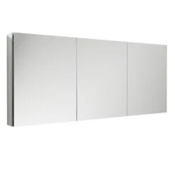 59 In. W X 36 In. H X 5 In. D Frameless Recessed Or Surface-Mounted Bathroom Medicine Cabinet