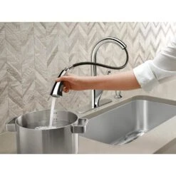 Trielle Single-Handle Pull-Down Sprayer Kitchen Faucet In Chrome -Household Items Sales 578c3ed77554c19b82acac40b0410bc3 1800x1800