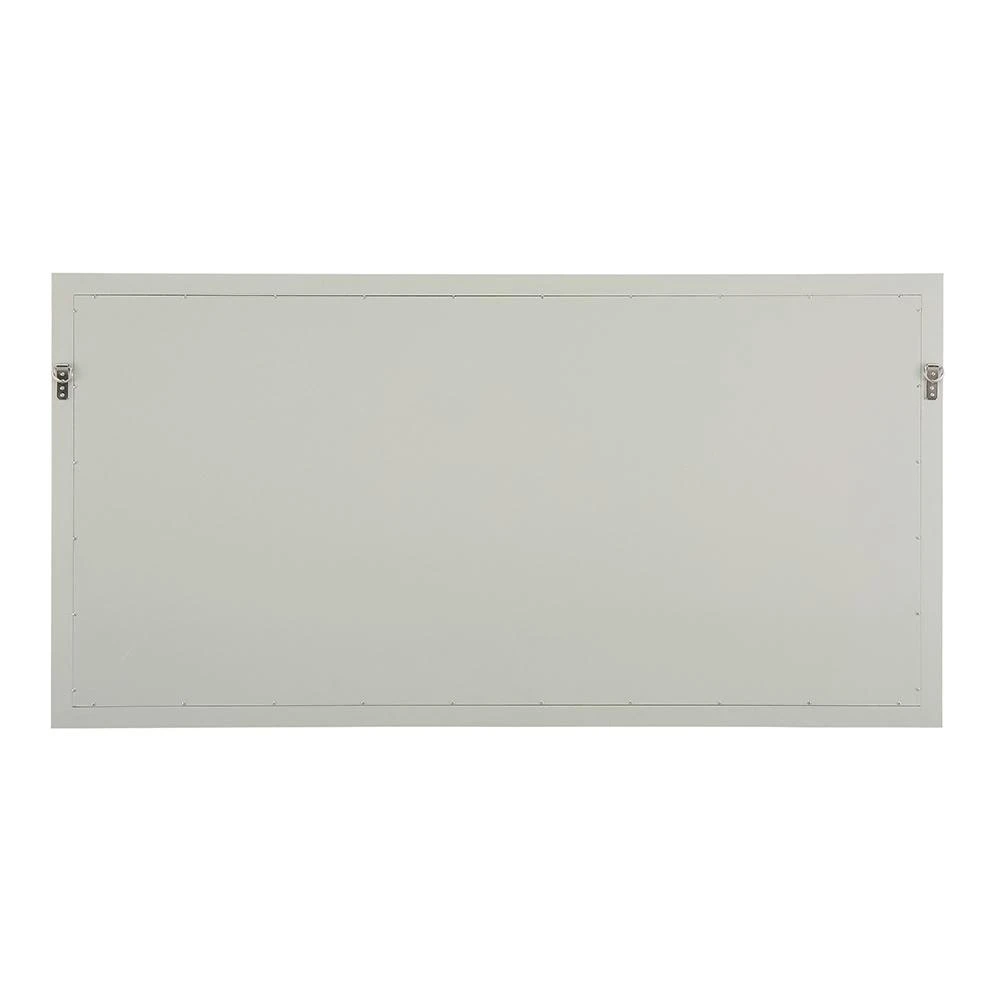 60 In. W X 31 In. H Framed Rectangular Bathroom Vanity Mirror In Grey 7 60 In. W X 31 In. H Framed Rectangular Bathroom Vanity Mirror In Grey - Image 5