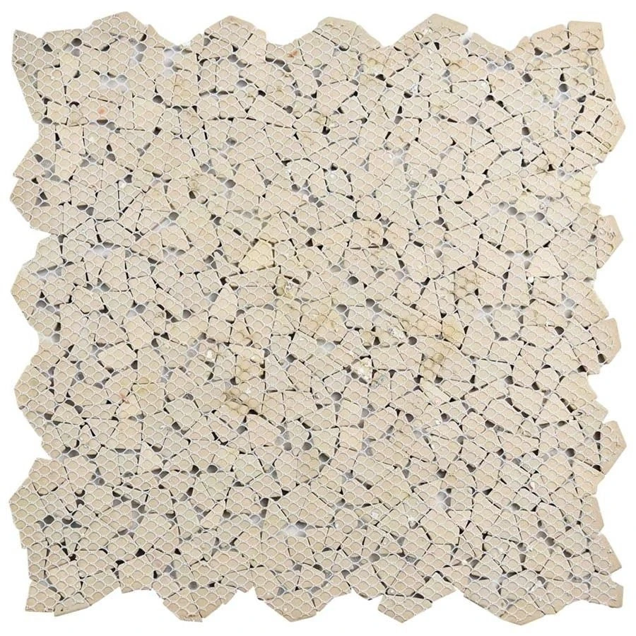 SomerTile 11.25" X 11.25" Dizzy Glossy Black Ceramic Mosaic Floor And Wall Tile (10 Tiles/ 8.98 Sqft.) 5 SomerTile 11.25" X 11.25" Dizzy Glossy Black Ceramic Mosaic Floor And Wall Tile (10 Tiles/ 8.98 Sqft.) - Image 3