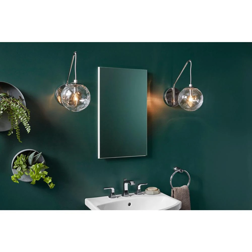 15 In. X 26 In. Recessed Or Surface Mount Medicine Cabinet In White Powder-Coat Aluminum 4 15 In. X 26 In. Recessed Or Surface Mount Medicine Cabinet In White Powder-Coat Aluminum - Image 2