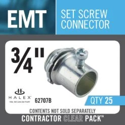 3/4 In. Electrical Metallic Tube (EMT) Set-Screw Connectors (25-Pack) 9 3/4 In. Electrical Metallic Tube (EMT) Set-Screw Connectors (25-Pack) -Household Items Sales 5b220c712a01b824fdd017b4d38cd3a0 1800x1800