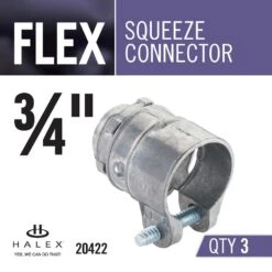 3/4 In. Flexible Metal Conduit (FMC) Connector (3-Pack) -Household Items Sales 5c28e1713cf32d519ad45dde646ce24d 1800x1800