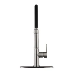 Statham Single-Handle Rubber Hose Spring Neck Kitchen Faucet With TurboSpray And FastMount In Stainless Steel 19 Statham Single-Handle Rubber Hose Spring Neck Kitchen Faucet With TurboSpray And FastMount In Stainless Steel -Household Items Sales 5c3b41b25a5f9b0e2926a9d8e3fc77e2 1800x1800