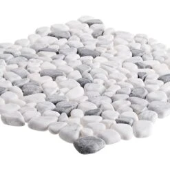 Jeffrey Court Carrara River Rocks 11.625 In. X 11.625 In. X 10.5 Mm Marble Mosaic Floor And Wall Tile -Household Items Sales 5f5c366ad49a88356ebb9161c91358c6 1800x1800