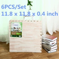 Jeobest Foam Floor Play Mat - Foam Mat Floor Tile - Playmat Foam Interlocking Puzzle Floor Mat - 6PCS Wood Soft EVA Foam Play Mat Kids Puzzle Floor Foam Mat (white Wood Grain) 11.8 X 11.8 Inch) MZ -Household Items Sales 5fa779ea 4183 446f a9d0 9abbfabf083d 1.91569e1c18200ba8373f29efc40ca42a 1800x1800