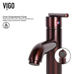 VIGO Rectangular Glass Vessel Bathroom Sink In Russet With Faucet Set In Oil Rubbed Bronze -Household Items Sales 6014813c3f8bcdd40b62ed245faa0c21 1800x1800