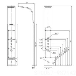 65 In. 8-Jet Shower Panel System In Space Gray Brushed Stainless Steel With Rainfall Waterfall Shower Head And Wand 28 65 In. 8-Jet Shower Panel System In Space Gray Brushed Stainless Steel With Rainfall Waterfall Shower Head And Wand -Household Items Sales 604dfd97b896767aff4d1cb1c3a51460 1800x1800