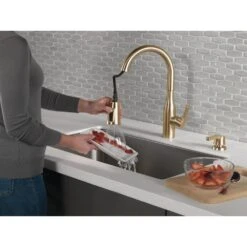 Marca Single-Handle Pull-Down Sprayer Kitchen Faucet With ShieldSpray Technology In Champagne Bronze -Household Items Sales 61977f9ba36b5c5fdaa8b74b04911f03 1800x1800