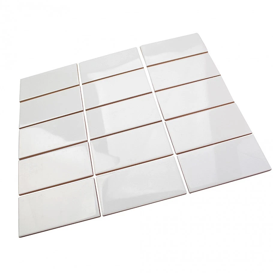 Bond Tile Core White 3 In. X 6 In. Polished Ceramic Subway Wall Tile (96 Pieces 11.73 Sq. Ft. / Box) 7 Bond Tile Core White 3 In. X 6 In. Polished Ceramic Subway Wall Tile (96 Pieces 11.73 Sq. Ft. / Box) - Image 5