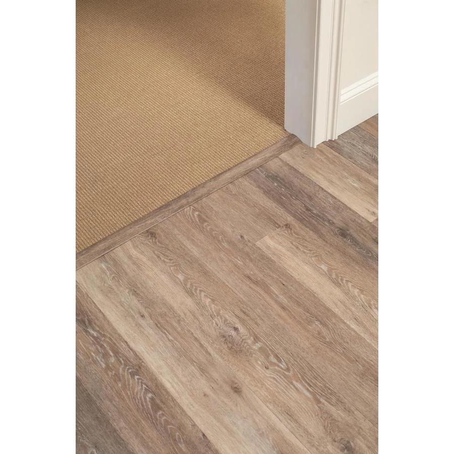 STAINMASTER 2-in X 94-in Washed Oak Dove 3-1 Vinyl Floor T-Moulding/Reduce 3 STAINMASTER 2-in X 94-in Washed Oak Dove 3-1 Vinyl Floor T-Moulding/Reduce