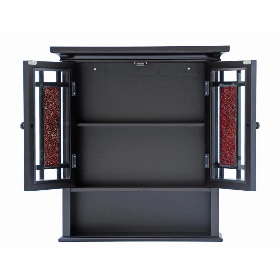 Elegant Home Fashions Windsor 22-in W X 24-in H X 7-in D Dark Espresso Bathroom Wall Cabinet 4 Elegant Home Fashions Windsor 22-in W X 24-in H X 7-in D Dark Espresso Bathroom Wall Cabinet - Image 2