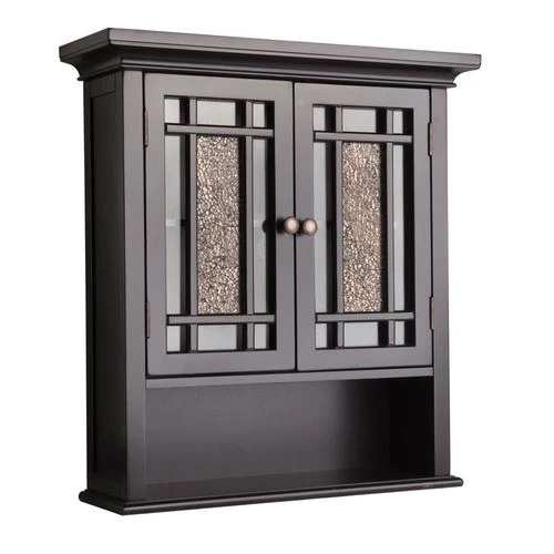 Elegant Home Fashions Windsor 22-in W X 24-in H X 7-in D Dark Espresso Bathroom Wall Cabinet 8 Elegant Home Fashions Windsor 22-in W X 24-in H X 7-in D Dark Espresso Bathroom Wall Cabinet - Image 6