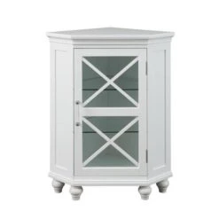Elegant Home Fashions Blue Ridge 24.75-in W X 32-in H X 17.5-in D White Mdf Freestanding Corner Linen Cabinet 11 Elegant Home Fashions Blue Ridge 24.75-in W X 32-in H X 17.5-in D White Mdf Freestanding Corner Linen Cabinet -Household Items Sales 674278016317xl 1800x1800