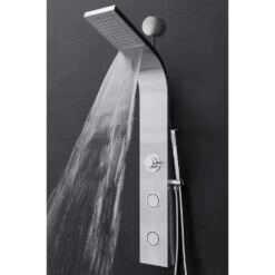 39 In. 2-Jet Easy Connect Shower Panel System In Stainless Steel With Rainfall Waterfall Shower Head And Shower Wand 18 39 In. 2-Jet Easy Connect Shower Panel System In Stainless Steel With Rainfall Waterfall Shower Head And Shower Wand -Household Items Sales 6847e798de0c314310b9d10401589791 1800x1800