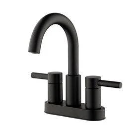 New Lower Price; Jacuzzi Duncan Matte Black 2-Handle 4-in Centerset WaterSense Bathroom Sink Faucet With Drain 3 New Lower Price; Jacuzzi Duncan Matte Black 2-Handle 4-in Centerset WaterSense Bathroom Sink Faucet With Drain