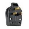 Utilitech 50-Amp-Volt Black 3-Wire Plug -Household Items Sales 6957064545043 1800x1800