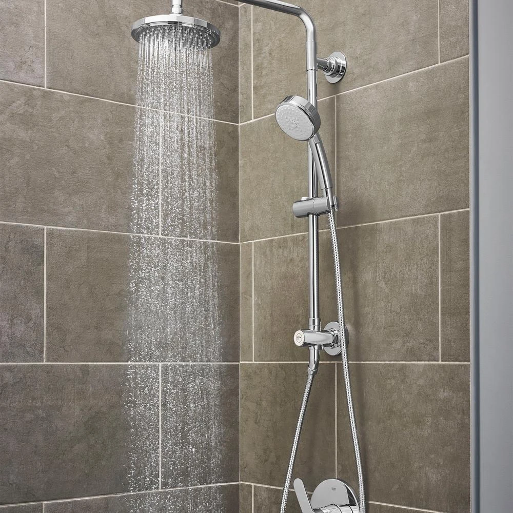 Vitalio 5-spray 7 In. Dual Shower Head And Handheld Shower Head In Chrome 4 Vitalio 5-spray 7 In. Dual Shower Head And Handheld Shower Head In Chrome - Image 2
