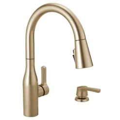 Marca Single-Handle Pull-Down Sprayer Kitchen Faucet With ShieldSpray Technology In Champagne Bronze -Household Items Sales 6ee594ef3e8d888c8820002e2e4468c2 1800x1800